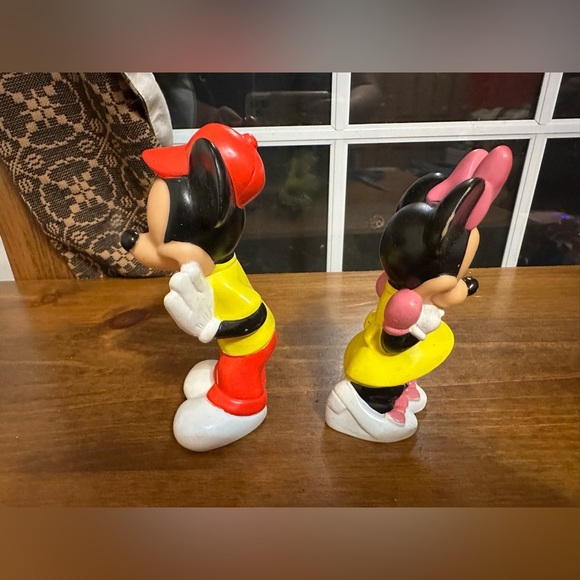 Vintage Playskool Baby Walt Disney Mickey Mouse & Minnie Rubber Figure Toy - Picture 4 of 6